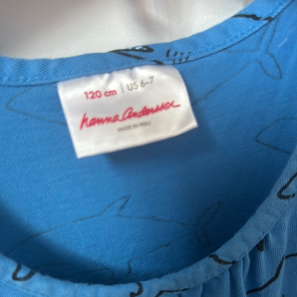 Hanna Andersson Blue Casual shark Sleeveless Sundress - Picture 2 of 3